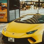 Luxury Cars - Stunning yellow Lamborghini Aventador parked in #11880911