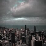 City Architecture - A moody cityscape with skyscrapers under a drama #1622513