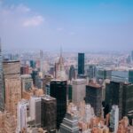 City Architecture - A breathtaking aerial shot of New York City's ic #27100687