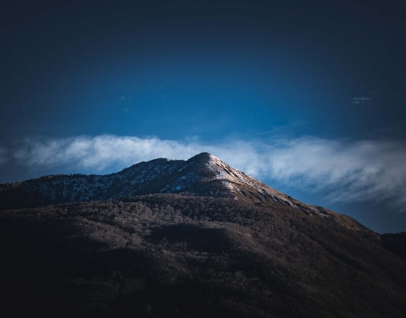 Mountain Landscapes - Stunning view of a snow-capped mountain peak ben #29991360