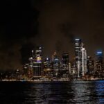 City Architecture - Stunning view of an illuminated city skyline ref #33051052